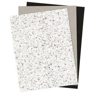 Papier z umelej kože Monochrome - 3 listy, 1 balenie
