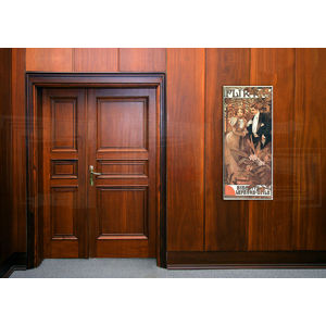 Obraz na plátne FLIRT – Alfons Mucha REP098 (reprodukcia 70x30 cm)