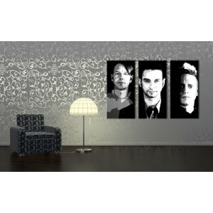 Ručne maľovaný POP Art obraz Depeche Mode 3 dielny  000 dep (POP ART obrazy)