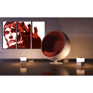 Ručne maľovaný POP Art obraz Ian Brown 3 dielny  ib3 (POP ART obrazy)