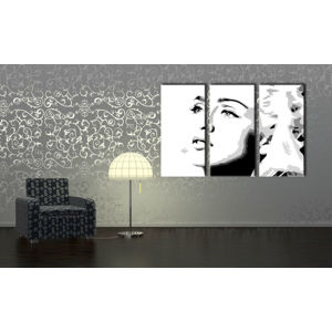 Ručne maľovaný POP Art obraz Madonna 3 dielny  ma4 (POP ART obrazy)