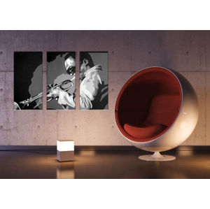Ručne maľovaný POP Art obraz Miles Davis 3 dielny  md (POP ART obrazy)
