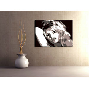 Ručne maľovaný POP Art obraz Brigitte Bardot  bar (POP ART obrazy)