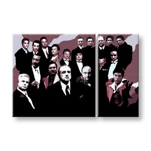Ručne maľovaný POP Art obraz The Mafia Family  family2 (POP ART obrazy)