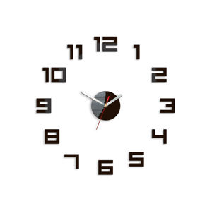 Moderné nástenné hodiny DIGIT WENGE wenge