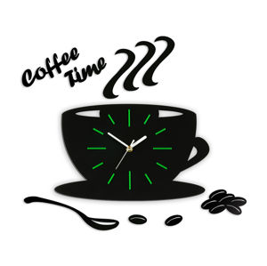 Moderné nástenné hodiny Green Satin Cup